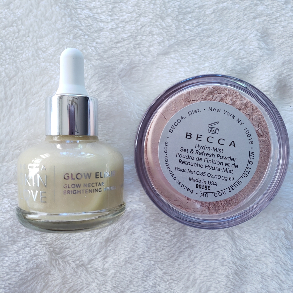 Becca Glow Elixir and Hydra-Mist Set & Refresh Powder